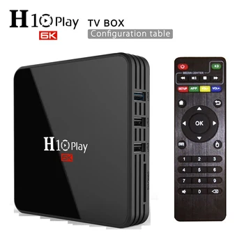 H10 PLAY Android 9.0 Smart TV Box Allwinner H6 2.4G WiFi 4GB RAM 32GB/64GB ROM Set Top Box USB3.0 H.265 6K Media Player 2GB 16GB
H10 PLAY Android 9.0 Smart TV Box Allwinner H6 2.4G WiFi 4GB RAM 32GB/64GB ROM Set Top Box USB3.0 H.265 6K Media Player 2GB 16GB