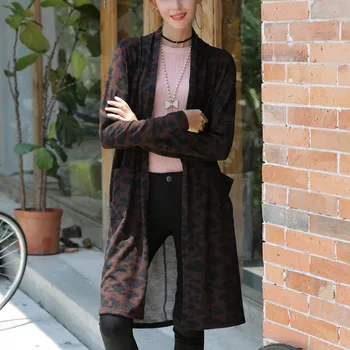 Winter Autumn Elegant Women Korean Office Lady Fashion Coat Smock Leopard Print Long Sleeve Fashion Long Cover #930
Winter Autumn Elegant Women Korean Office Lady Fashion Coat Smock Leopard Print Long Sleeve Fashion Long Cover #930