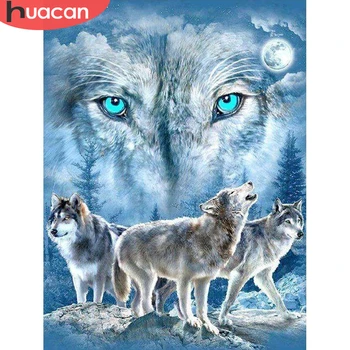 HUACAN Diamond Mosaic Wolf Full Square/Round Drill Pictures Of Rhinestones Decor Home 5D DIY Embroidery Diamond Painting Animals
HUACAN Diamond Mosaic Wolf Full Square/Round Drill Pictures Of Rhinestones Decor Home 5D DIY Embroidery Diamond Painting Animals