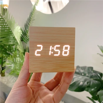 Vintage Nordic Wood Digital Electronic Alarm Clock Square Modern Minimalist Creative Alarm Clock Fashion Home Decoration MM60NZ
Vintage Nordic Wood Digital Electronic Alarm Clock Square Modern Minimalist Creative Alarm Clock Fashion Home Decoration MM60NZ