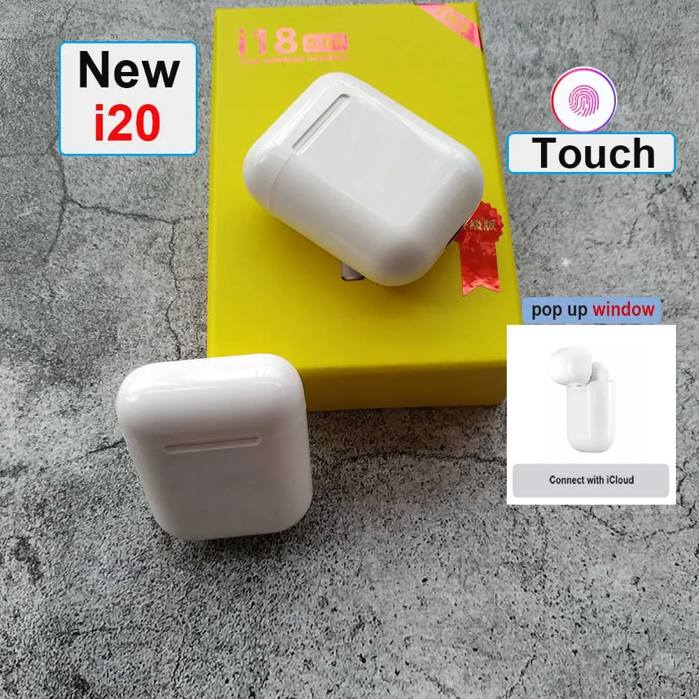 i11 i18 TWS pop up Wireless Bluetooth 5.0 Earphone Touch Control Earbuds HiFi Sound Headphones For Smart phones
i11 i18 TWS pop up Wireless Bluetooth 5.0 Earphone Touch Control Earbuds HiFi Sound Headphones For Smart phones
