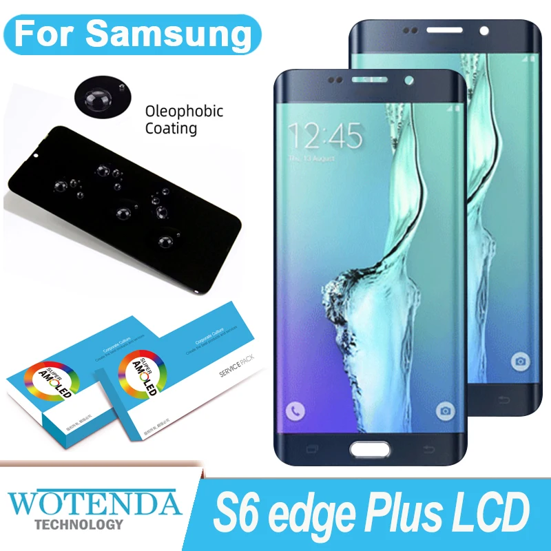 100% Оригинальный 5 7 ''Super AMOLED ЖК-дисплей сенсорный экран дигитайзер для Samsung Galaxy