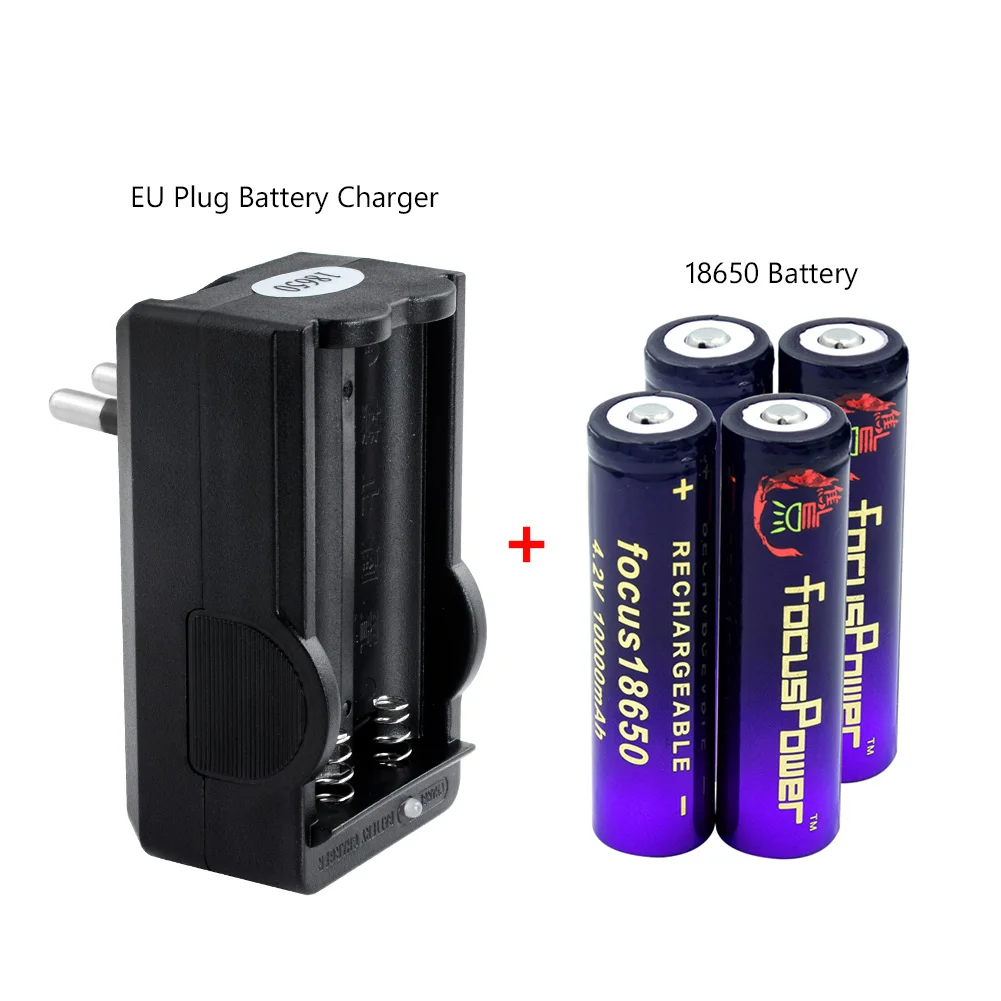 8 шт. 18650 литиевая аккумуляторная батарея Новый 3 7 v 10000mah battey для фонарика батареи с