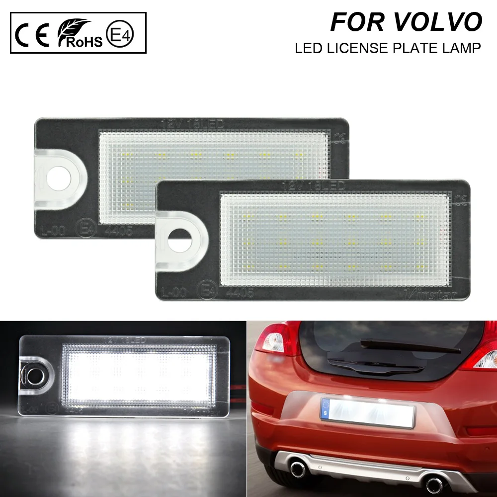 2x Error Free LED License Plate Light Lamp Car Accessories for V70 I XC70 I S60 S80 XC90
2x Error Free LED License Plate Light Lamp Car Accessories for V70 I XC70 I S60 S80 XC90