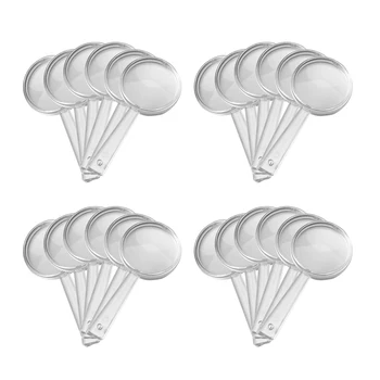 24pcs Magnifier Professional Acrylic Useful Handheld Transparent Magnifier Loupe Magnifying Glasses for Magzine Newspaper Book 
24pcs Magnifier Professional Acrylic Useful Handheld Transparent Magnifier Loupe Magnifying Glasses for Magzine Newspaper Book