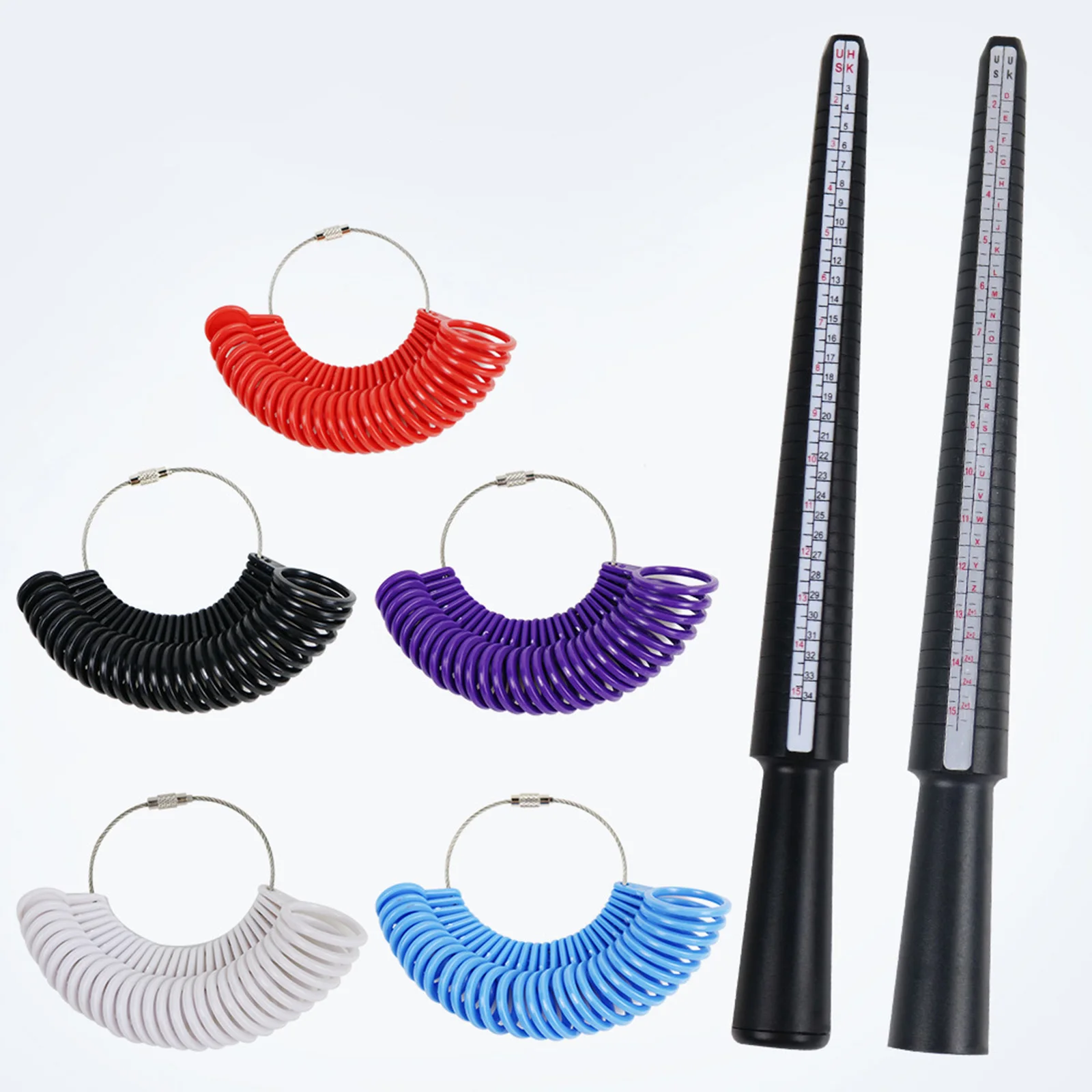 Measuring Tool Ring Sizer Finger Sizing Finger Sizers Gauge Kit DIY Plastic Measure Ring Size Tools Purple Plastic Harbor Ring 
Measuring Tool Ring Sizer Finger Sizing Finger Sizers Gauge Kit DIY Plastic Measure Ring Size Tools Purple Plastic Harbor Ring