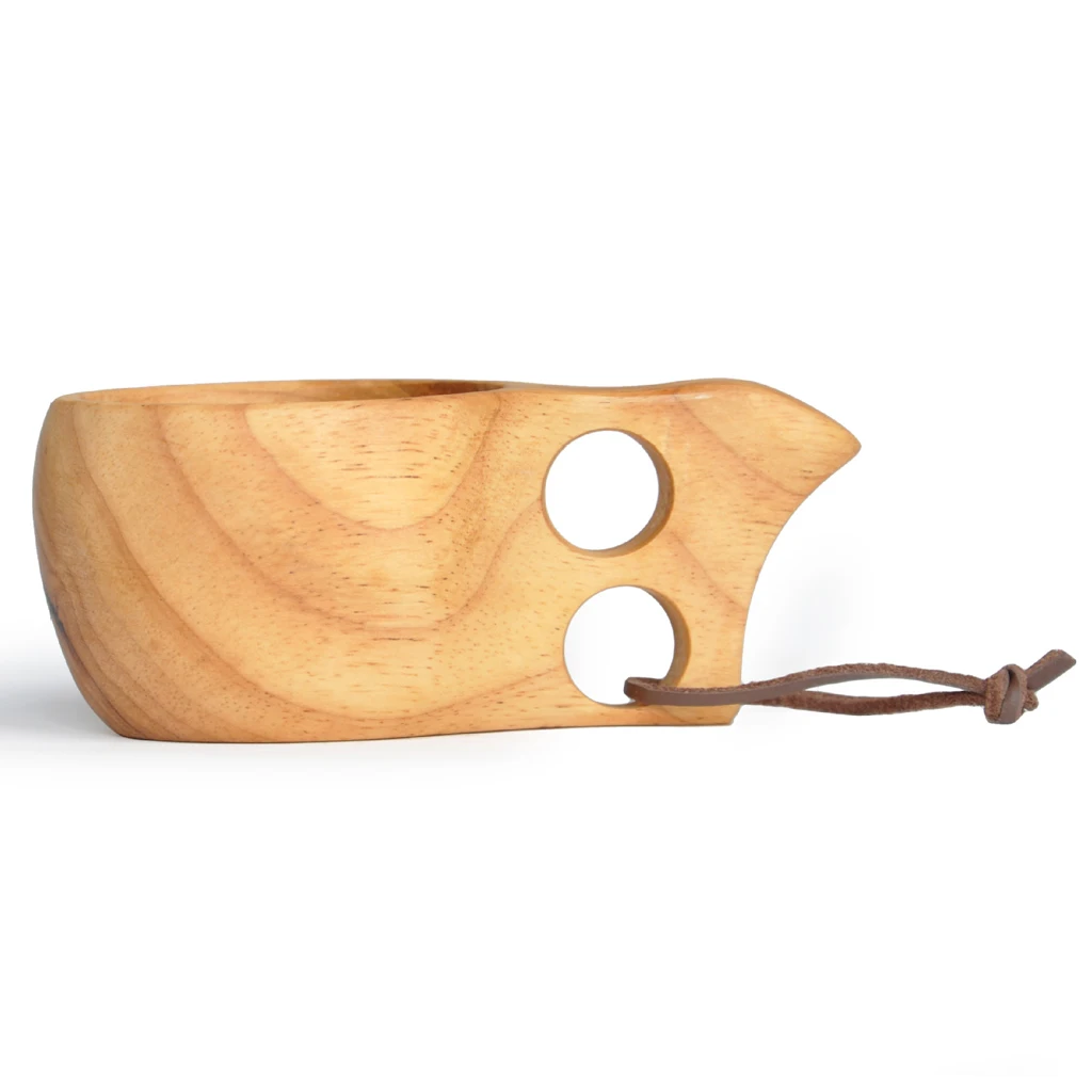 Nordic Style Handmade Backpack Wooden Mug Cup for Camping Hiking Survival Tea Cup Nordic Style Handmade Backpack Wooden Mug Cup for Camping Hiking Survival Tea Cup