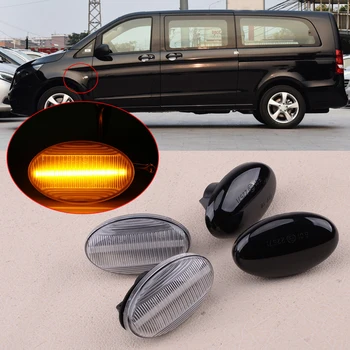 3W 12V DC LED Side Indicator Marker Light 1688200121 6398200021 A1688200121 Fit for Mercedes Benz Smart W450 W452 Vito W639 W447