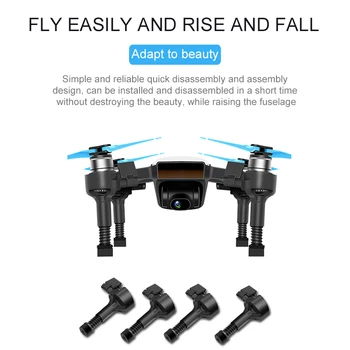 4Pcs Right Shock-absorbing Stable Landing Gear Drone Accessories Spring Damping Left Extended Bracket Replacements For DJI Spark
4Pcs Right Shock-absorbing Stable Landing Gear Drone Accessories Spring Damping Left Extended Bracket Replacements For DJI Spark