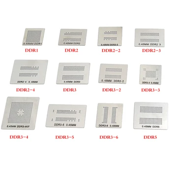 High quality 12 pieces / batch complete BGA pressure welding template for DDR DDR2 DDR2-2 DDR2-3 DDR3-2 DDR3-3 DDR3-4 DDR5 speci
High quality 12 pieces / batch complete BGA pressure welding template for DDR DDR2 DDR2-2 DDR2-3 DDR3-2 DDR3-3 DDR3-4 DDR5 speci