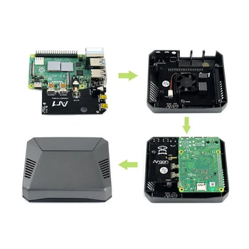 ShenZhenMaker Waveshare A Decent Aluminum Case for Raspberry Pi 4, with Safe Power Button and Two PCB Boards
ShenZhenMaker Waveshare A Decent Aluminum Case for Raspberry Pi 4, with Safe Power Button and Two PCB Boards