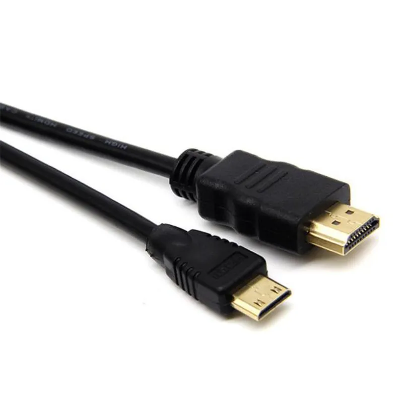 Mini HDMI to HDMI Cable 1080p 3D High Speed Adapter Gold Plated Plug for camera monitor projector notebook TV 1m/1.5m/2M/3M/5M