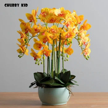 3D High simulation real touch ikebana artificial orchid flower arrangements latex orchid floriculture pot culture suit yellow
3D High simulation real touch ikebana artificial orchid flower arrangements latex orchid floriculture pot culture suit yellow