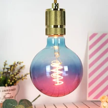 Light bulb colorful gradient light bulb purple blue LED flexible filament E27 220V 4W dimmable home bedroom lamp eye protection
Light bulb colorful gradient light bulb purple blue LED flexible filament E27 220V 4W dimmable home bedroom lamp eye protection
