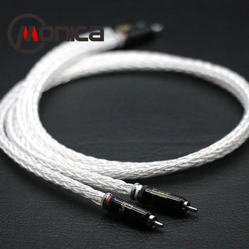 Monica 8AG OCC silver plated hifi fever audio amplifier signal line RCA to RCA CD DVD double lotus cable
Monica 8AG OCC silver plated hifi fever audio amplifier signal line RCA to RCA CD DVD double lotus cable