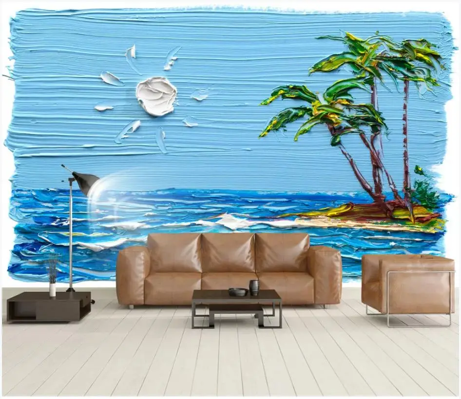 Custom photo wallpaper for walls 3 d mural wallpapers Sun, oil painting 3D sea water small tree murals TV background wall papers
Custom photo wallpaper for walls 3 d mural wallpapers Sun, oil painting 3D sea water small tree murals TV background wall papers