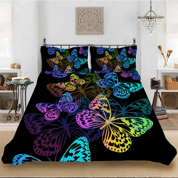 Bedding set Bedclothes Include Duvet Cover Pillowcase Print Home Textile Bed Linens Butterfly Pattern Soft Comforter King-Full
Bedding set Bedclothes Include Duvet Cover Pillowcase Print Home Textile Bed Linens Butterfly Pattern Soft Comforter King-Full