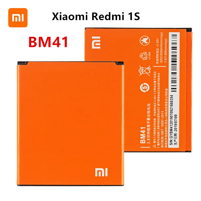 Xiao mi 100% Orginal BM41 2050mAh Battery For Xiaomi Redmi 1S Hongmi 1S BM41 High Quality Phone Replacement Batteries
Xiao mi 100% Orginal BM41 2050mAh Battery For Xiaomi Redmi 1S Hongmi 1S BM41 High Quality Phone Replacement Batteries