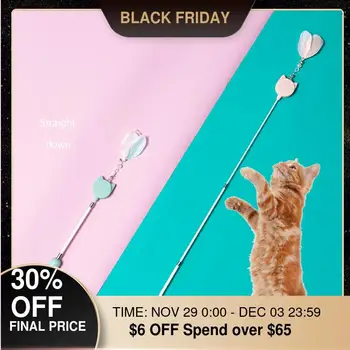 Pet Cat Toys Telescopic Feathers Silica Gel Kitten Interactive Toy Stick Funny Cat Fishing Rod Game Wand Feather Stick Supplies
Pet Cat Toys Telescopic Feathers Silica Gel Kitten Interactive Toy Stick Funny Cat Fishing Rod Game Wand Feather Stick Supplies