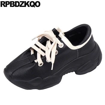 sneakers designer fashion women trainers thick sole genuine leather black real muffin elevator flats creepers platform shoes
sneakers designer fashion women trainers thick sole genuine leather black real muffin elevator flats creepers platform shoes