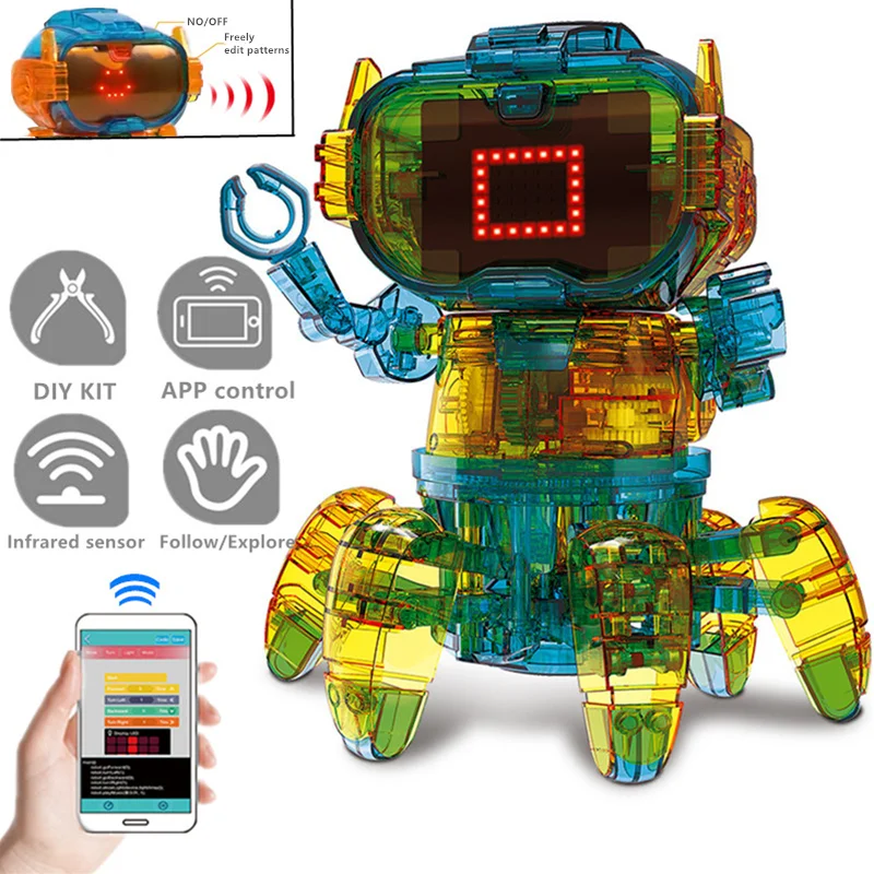 Hot Toys Upgrade RC Robots APP Remote Control Smart robot Intelligent Robot Action Walk Sing pocket pet Toys for children gift
Hot Toys Upgrade RC Robots APP Remote Control Smart robot Intelligent Robot Action Walk Sing pocket pet Toys for children gift