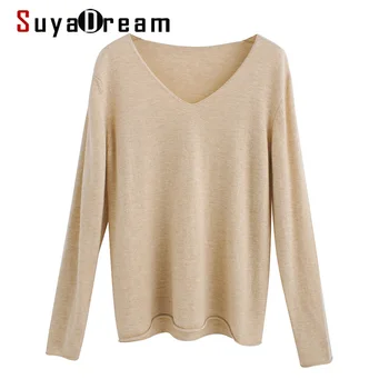 SuyaDream woman Color Wool sweaters 100%Wool V neck Pullovers Solid Basic Sweaters 2020 Fall Winter Shirts
SuyaDream woman Color Wool sweaters 100%Wool V neck Pullovers Solid Basic Sweaters 2020 Fall Winter Shirts