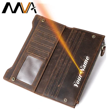 MVA Long Wallet Genuine Leather Wallet Purse Mens Leather Wallets Brand Luxury Vintage Male Wallets Card Holder Crazy Horse 8205
MVA Long Wallet Genuine Leather Wallet Purse Mens Leather Wallets Brand Luxury Vintage Male Wallets Card Holder Crazy Horse 8205