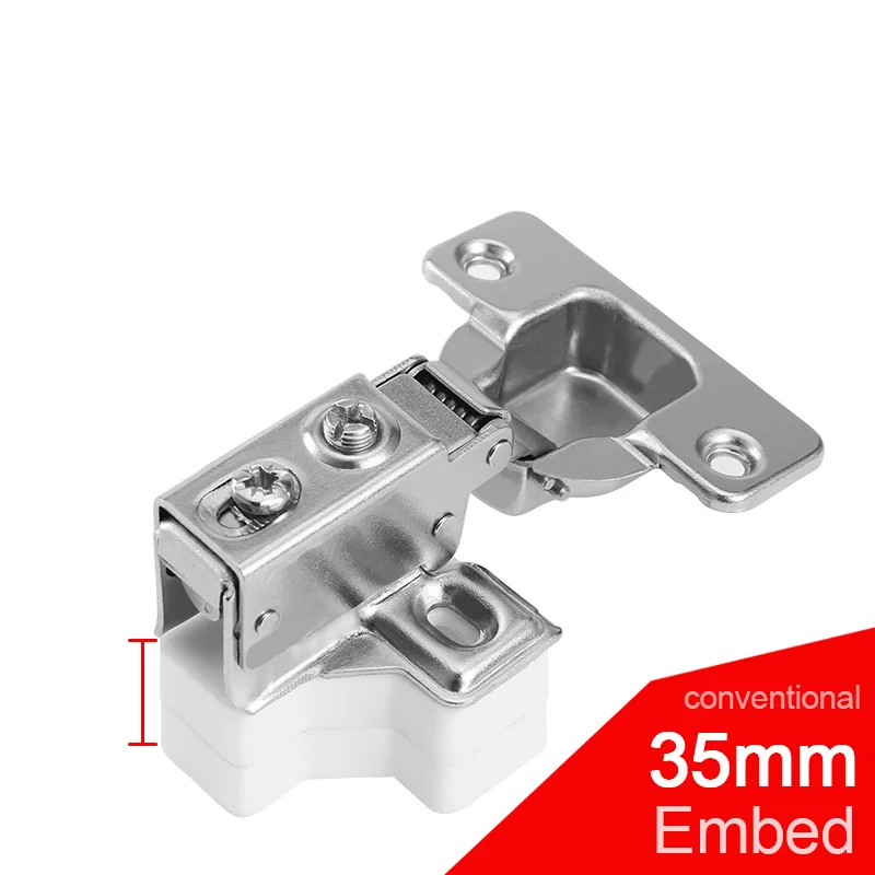 Description Picture 4 of item35/40mm Cup American Short Arm Damping Hydraulic Buffering Hinges, Furniture Small Shoe Wardrobe Cabinets Narrow door Hinge