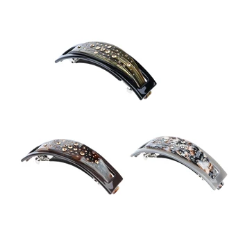3 Pack French Thick Hair Clips Acetate Rhinestones Barrette Automatic Hairpin
3 Pack French Thick Hair Clips Acetate Rhinestones Barrette Automatic Hairpin