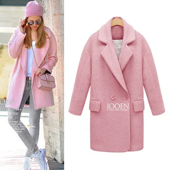 Women Winter 2020 Coats New Autumn and Winter Solid Color Fashion Large Size Woolen Coat Long Coat Female
Women Winter 2020 Coats New Autumn and Winter Solid Color Fashion Large Size Woolen Coat Long Coat Female