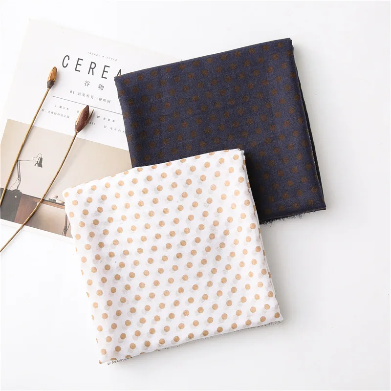 Export Navy Size Polka Dot Scarf Female New Spring and Autumn Wild Cotton and Linen Scarf Long Scarf Geometric Shawl
Export Navy Size Polka Dot Scarf Female New Spring and Autumn Wild Cotton and Linen Scarf Long Scarf Geometric Shawl