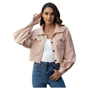 Jacket Women's Loose Casual Button Cardigan Lantern Sleeve Short Board Jacket Top женская куртка mujer chaqueta 2020 Saco
Jacket Women's Loose Casual Button Cardigan Lantern Sleeve Short Board Jacket Top женская куртка mujer chaqueta 2020 Saco