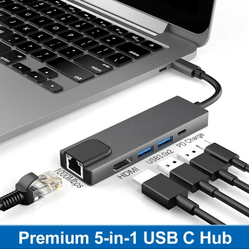 USB C docking station UBS C type to HDMI 4K, Gigabit network interface, USB3.0 * 2 multi-function notebook adapter
USB C docking station UBS C type to HDMI 4K, Gigabit network interface, USB3.0 * 2 multi-function notebook adapter