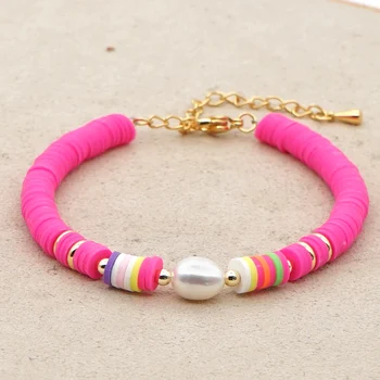Go2Boho Polymer Clay Women Jewelry Heishi Disc Beads Bracelet Summer Beach Freshwater Pearl Bracelets Stainless Steel Clasp
Go2Boho Polymer Clay Women Jewelry Heishi Disc Beads Bracelet Summer Beach Freshwater Pearl Bracelets Stainless Steel Clasp