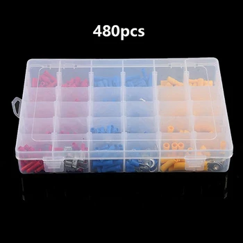 Insulated Male Female Wire Terminals Electrical Wire Insulated Cord Crimp Terminals Spade Connectors Kits With Box 480PCS Hot
Insulated Male Female Wire Terminals Electrical Wire Insulated Cord Crimp Terminals Spade Connectors Kits With Box 480PCS Hot