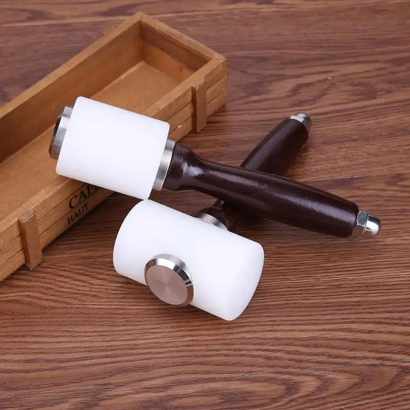 Leather Carving Hammer Printing Tool 3 Types DIY Craft Cowhide Punch Cutting Sew Nylon Hammer Tool Kit with Wood Handle 2019
Leather Carving Hammer Printing Tool 3 Types DIY Craft Cowhide Punch Cutting Sew Nylon Hammer Tool Kit with Wood Handle 2019