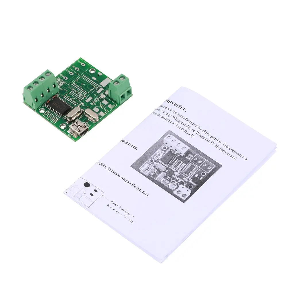 Access control Wiegand to USB converter automatically distinguish wiegand format converting into USB interface
Access control Wiegand to USB converter automatically distinguish wiegand format converting into USB interface