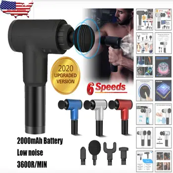 Handheld Massage Gun Deep Tissue Percussion Massager Muscle Vibrating Body Relaxing Muscle Recovery 4 Heads Exercise Booster
Handheld Massage Gun Deep Tissue Percussion Massager Muscle Vibrating Body Relaxing Muscle Recovery 4 Heads Exercise Booster
