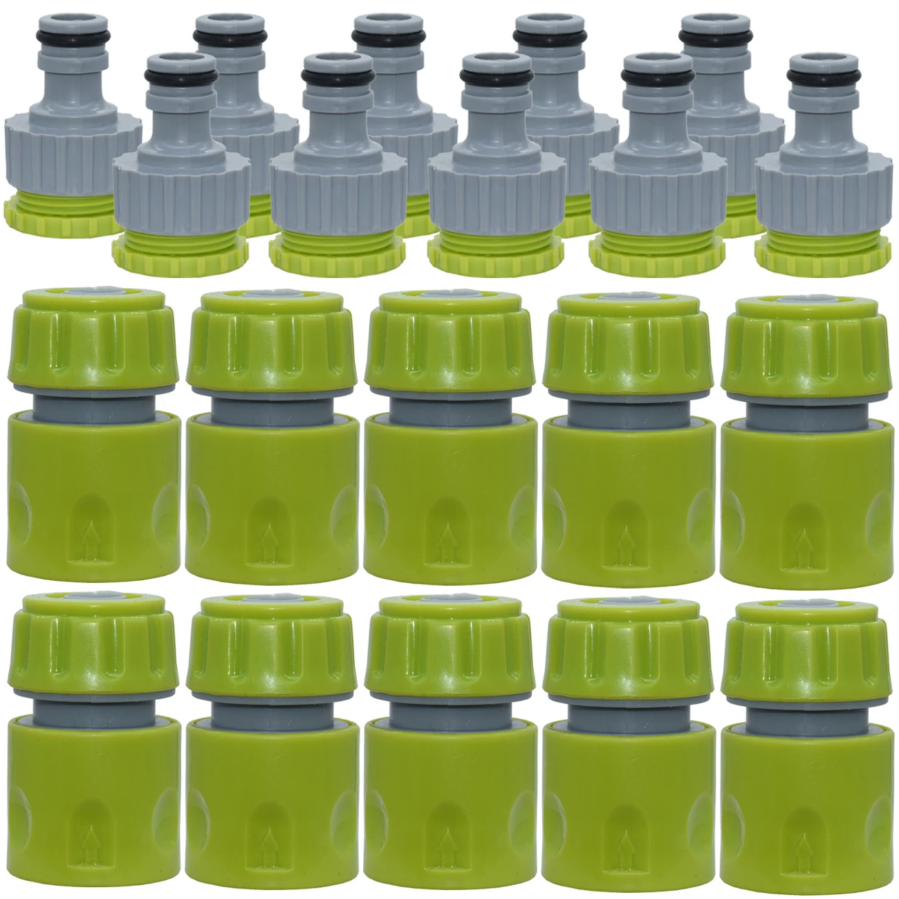 

SPRYCLE Greenhouse 10PCS 1/2 3/4 inch Watering Tap Adapter Garden Water 16mm Hose Pipe Connector Quick Connect Fitting Repair