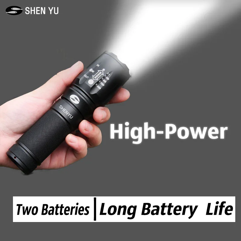 

led flashlight high power rechargeable flashlights xml T6 L2 torch powerful 18650 26650 battery lantern tactical hunting lamp