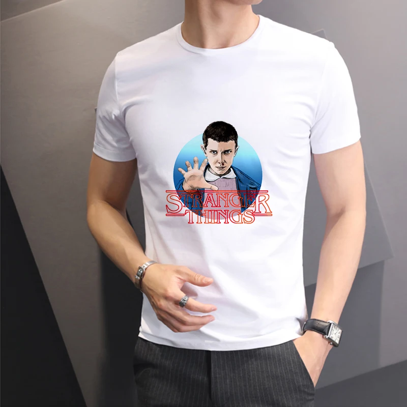 Lus Los 2019 New Printed T-shirt Stranger Things 3 T-shirt Men's Short Sleeve Top Hot TV Series Casual Cotton White Top
Lus Los 2019 New Printed T-shirt Stranger Things 3 T-shirt Men's Short Sleeve Top Hot TV Series Casual Cotton White Top
