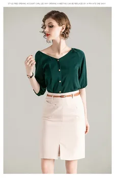 2020 spring new women's dress middle sleeve v-neck skirt fashion suit women
2020 spring new women's dress middle sleeve v-neck skirt fashion suit women