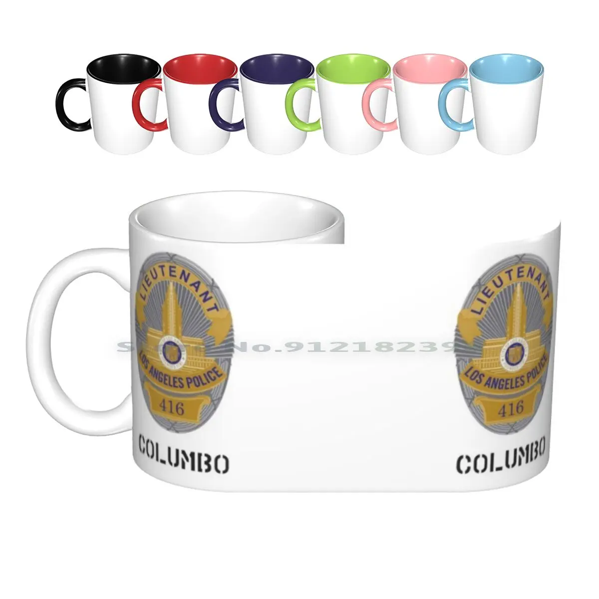 

Columbo 416 Ceramic Mugs Coffee Cups Milk Tea Mug Lieutenant Columbo Columbo 416 Creative Trending Vintage Gift Bottle Cup