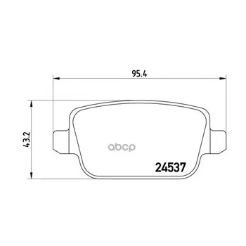 Brake pads disc rear. Land Rover Freelander 2 (L359) 10/06-10/14 Brembo art. p44016
Brake pads disc rear. Land Rover Freelander 2 (L359) 10/06-10/14 Brembo art. p44016