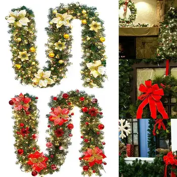 2.7 M Christmas LED Rattan Garland Decorative Green Christmas Garland Artificial Xmas Tree Rattan Banner Decoration
2.7 M Christmas LED Rattan Garland Decorative Green Christmas Garland Artificial Xmas Tree Rattan Banner Decoration