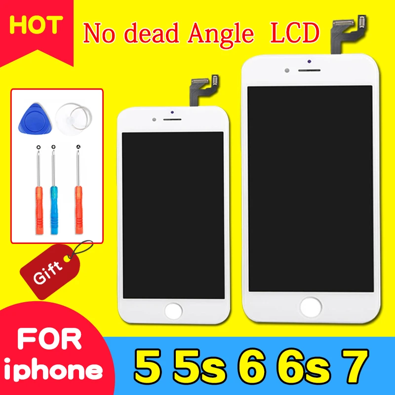 

Grade AAA+++ For iPhone 6 6S 5 7 LCD With 3D Force Touch Screen Digitizer Assembly For iPhone 5S Display No Dead Pixel