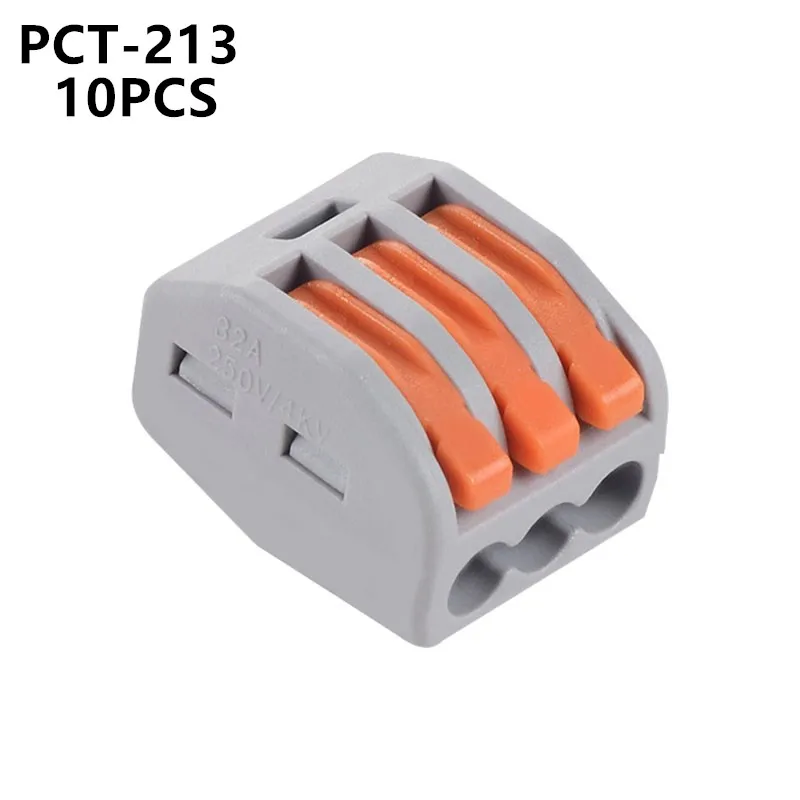 10pieces PCT-213 PCT213 222-413 Universal Compact Wire Wiring Connector 3 pin Conductor Terminal Block With Lever AWG 28-12
10pieces PCT-213 PCT213 222-413 Universal Compact Wire Wiring Connector 3 pin Conductor Terminal Block With Lever AWG 28-12