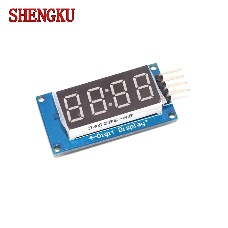 LED Display Module TM1637 For Arduino 7 Segment 4 Bits 0.36 Inch Clock RED Anode Digital Tube Four Serial Driver Board Pack
LED Display Module TM1637 For Arduino 7 Segment 4 Bits 0.36 Inch Clock RED Anode Digital Tube Four Serial Driver Board Pack