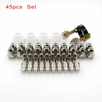 Brand New And High Quality P80 Plasma Cutter Cutting Torch Consumable Tips Electrode Shield Guide 45pcs/Set
Brand New And High Quality P80 Plasma Cutter Cutting Torch Consumable Tips Electrode Shield Guide 45pcs/Set