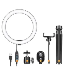 RGB Ring Light Kit Selfie Ring Light Photography RingLight Phone Stand Holder Tripod Circle Fill Light Dimmable Lamp Trepied
RGB Ring Light Kit Selfie Ring Light Photography RingLight Phone Stand Holder Tripod Circle Fill Light Dimmable Lamp Trepied
